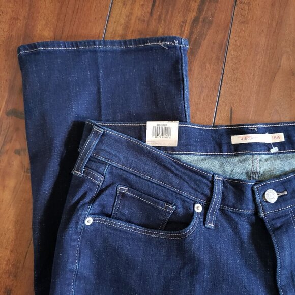 Levi's 415 Classic Boot Cut Sculpt Hypersoft Women Stretch Denim Jeans Size 16W - Picture 7 of 16